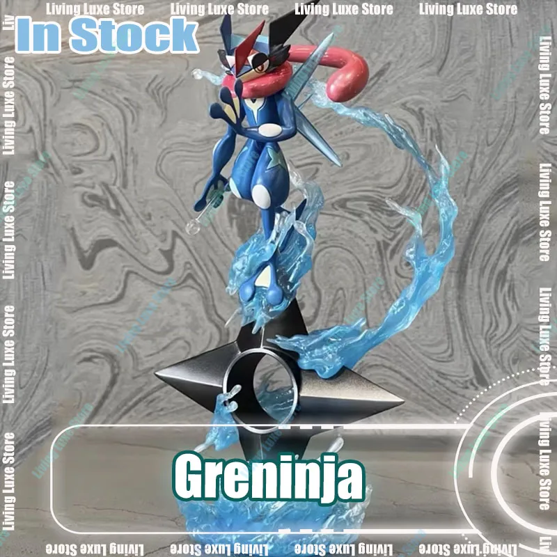 Новый 20 см Покемон Аниме Фигурка Gk Greninja Фигурки Вода Шурикен ПВХ Статуя Коллекция