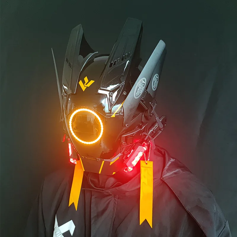 CyberPunk Mask Cosplay Stage Property Night City SCI-FI With Lamps Halloween Festival Party Cyber Punk Diablo Style Gifts
CyberPunk Mask Cosplay Stage Property Night City SCI-FI With Lamps Halloween Festival Party Cyber Punk Diablo Style Gifts