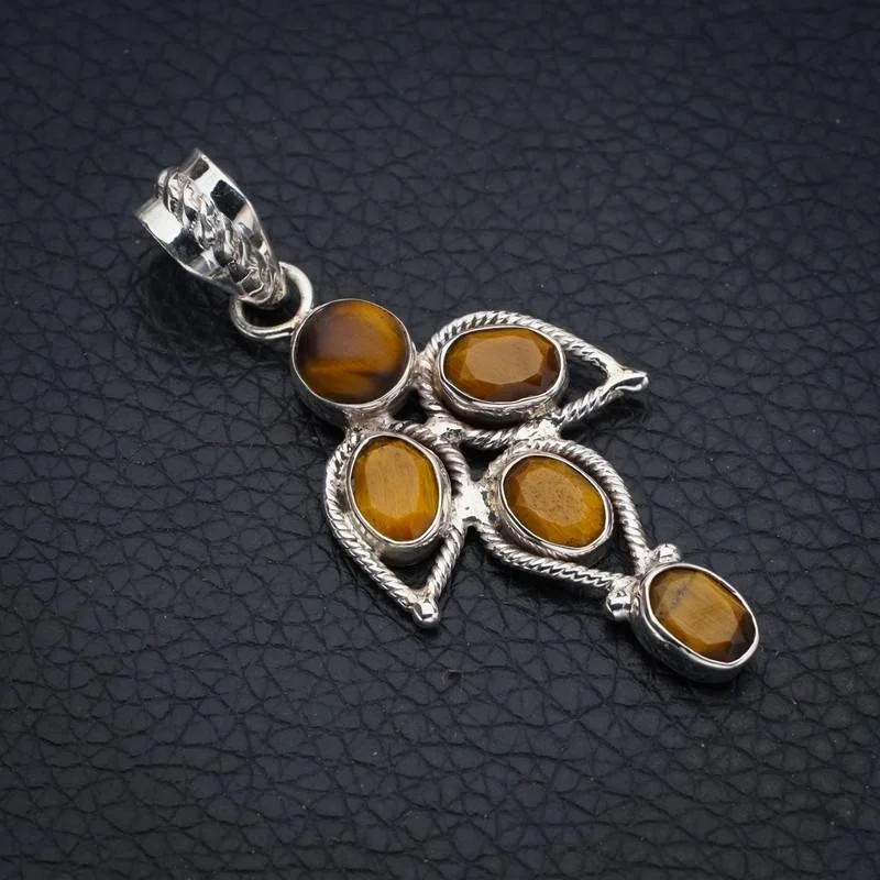 StarGems, тигровый глаз, ручная работа, 925 пробы, Серебряный кулон 2 "F4098
StarGems, тигровый глаз, ручная работа, 925 пробы, Серебряный кулон 2 "F4098