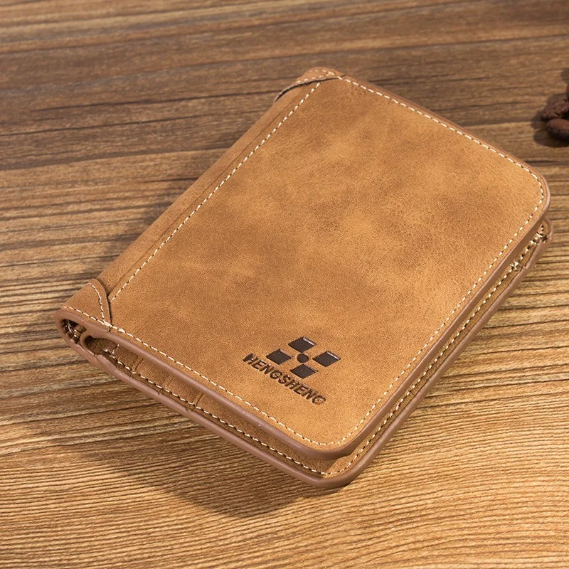 New Men's Wallet Short Frosted Leather Wallet Retro Two Fold Vertical Wallet Youth Korean Multi-Card Wallet Luxury Wallets
New Men's Wallet Short Frosted Leather Wallet Retro Two Fold Vertical Wallet Youth Korean Multi-Card Wallet Luxury Wallets