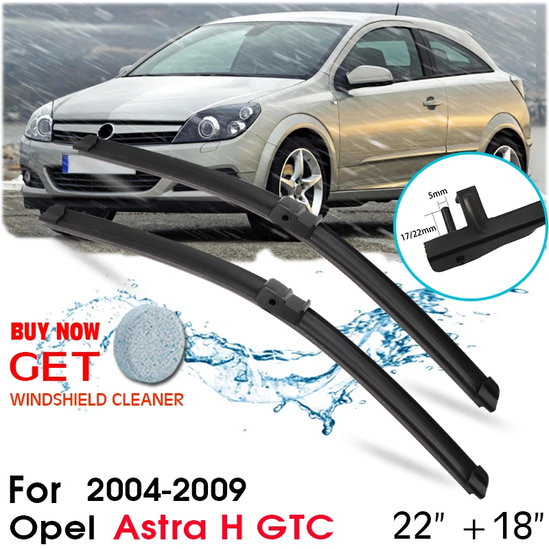 Car Blade Front Window Windshield Rubber Silicon Refill Wipers For Opel Astra H GTC 2004-2009 LHD / RHD 22"+18" Car Accessories
Car Blade Front Window Windshield Rubber Silicon Refill Wipers For Opel Astra H GTC 2004-2009 LHD / RHD 22"+18" Car Accessories