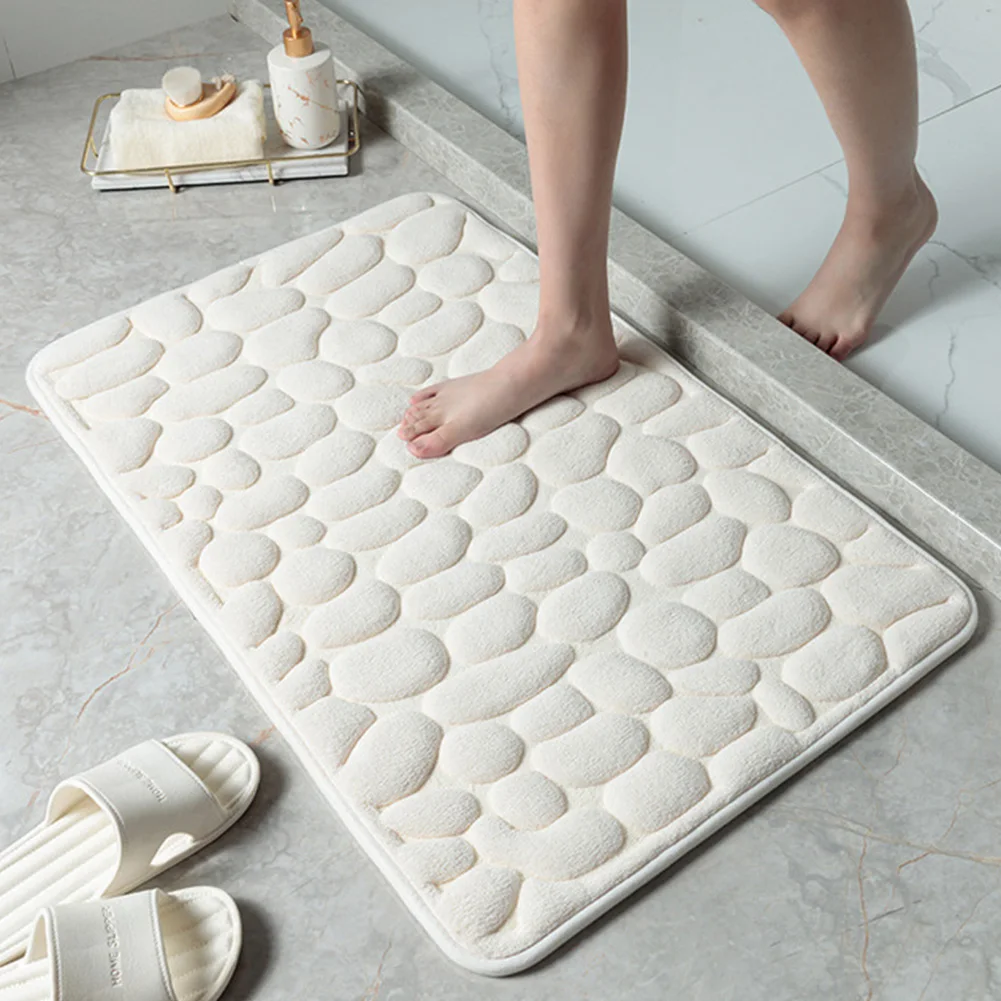 Cobblestone Embossed Bathroom Bath Mat Non-slip Carpets In Wash Basin Bathtub Side Floor Rug Shower Room Doormat Memory Foam Pad
Cobblestone Embossed Bathroom Bath Mat Non-slip Carpets In Wash Basin Bathtub Side Floor Rug Shower Room Doormat Memory Foam Pad
