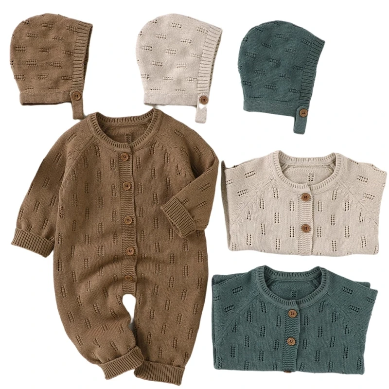 Toddler Autumn Overalls Children Outfits 0-3Yrs Baby Rompers Clothes Newborn Infant Boys Girls Knitted Jumpsuits Long Sleeve
Toddler Autumn Overalls Children Outfits 0-3Yrs Baby Rompers Clothes Newborn Infant Boys Girls Knitted Jumpsuits Long Sleeve