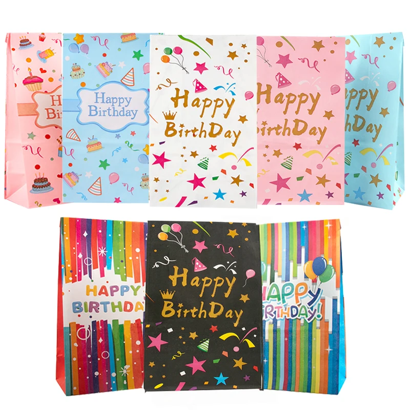 10pcs Kraft Paper Gift Bags Happy Birthday Gift Decorations Candy Cookies Bags Kid Birthday Baby Shower Party Food Packaging Bag
10pcs Kraft Paper Gift Bags Happy Birthday Gift Decorations Candy Cookies Bags Kid Birthday Baby Shower Party Food Packaging Bag