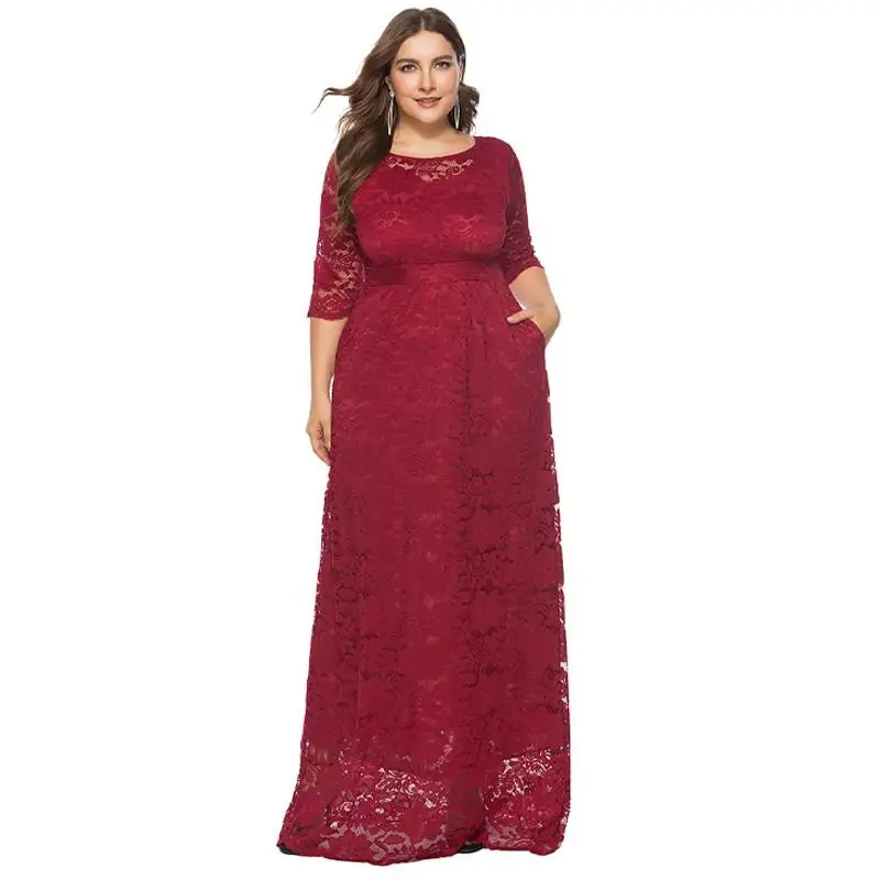 Vestidos 5XL 6XL элегантное кружевное ажурное женское 2022 весеннее женское приталенное платье с круглым вырезом и рукавом 3/4 Длинные вечерние плать...
Vestidos 5XL 6XL элегантное кружевное ажурное женское 2022 весеннее женское приталенное платье с круглым вырезом и рукавом 3/4 Длинные вечерние плать...