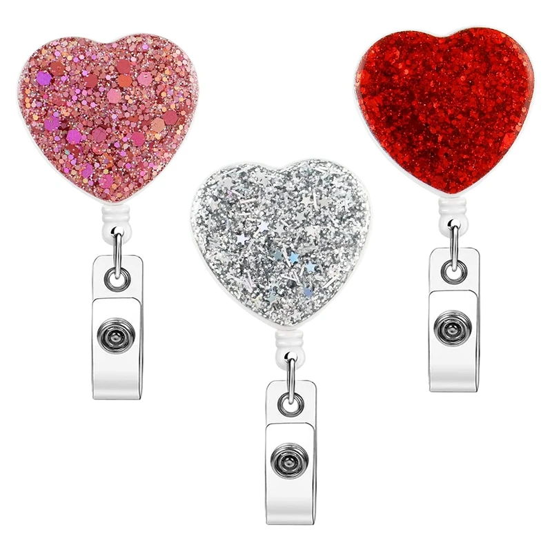 3 Pcs Retractable ID Badge Holder Reels Bling Name Badge Reels Retractable Card Holder for Office
3 Pcs Retractable ID Badge Holder Reels Bling Name Badge Reels Retractable Card Holder for Office