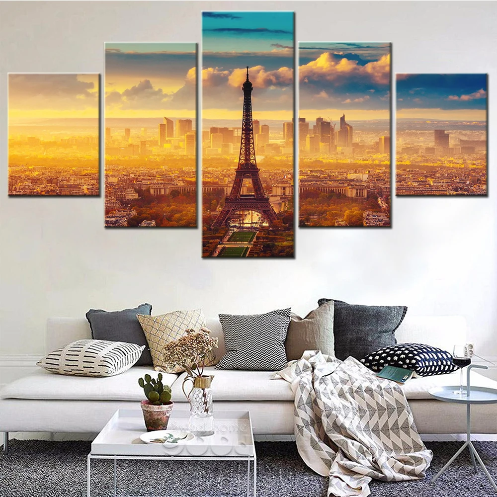 HD Prints 5 Panels Canvas Art Painting Paris Eiffel Tower Landscape Home Room Decoration Interior Posters Pictures On The Wall
HD Prints 5 Panels Canvas Art Painting Paris Eiffel Tower Landscape Home Room Decoration Interior Posters Pictures On The Wall