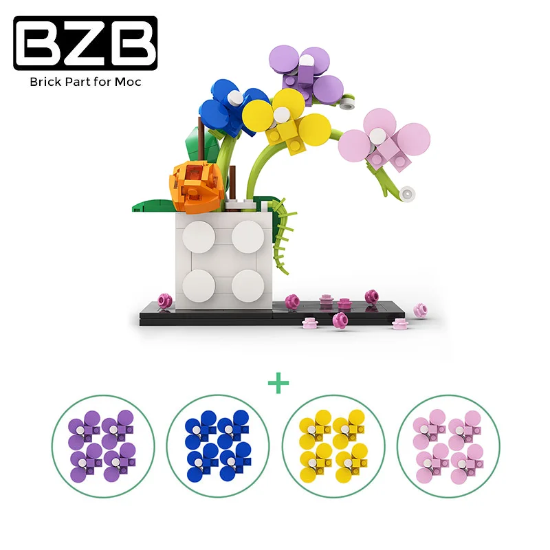 BZB MOC Flower Plant Simulation Flower Cattleya Queen-Phalaenopsis Garden Bonsai Plant Potted Kids Birthday Gift Toys Decoration
BZB MOC Flower Plant Simulation Flower Cattleya Queen-Phalaenopsis Garden Bonsai Plant Potted Kids Birthday Gift Toys Decoration