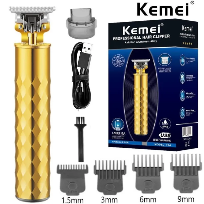 KEMEI T9A Professional Electric hair trimmer USB rechargeable hair clipper oilhead clipper hair carving clipper haircut machine
KEMEI T9A Professional Electric hair trimmer USB rechargeable hair clipper oilhead clipper hair carving clipper haircut machine