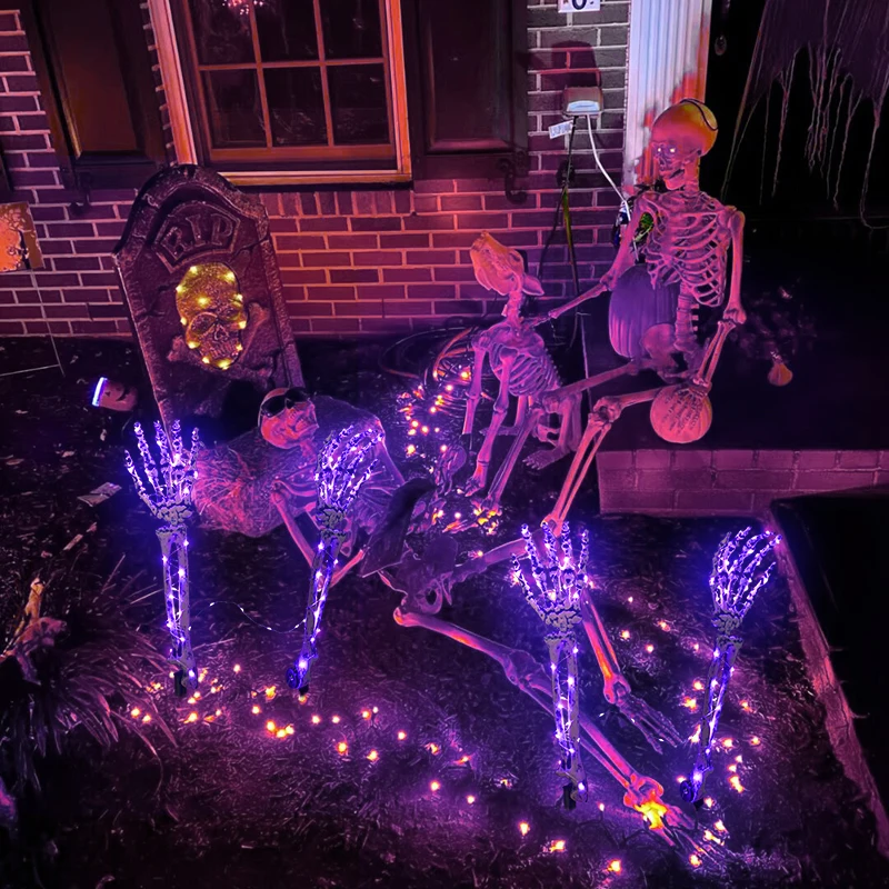 1Pair Halloween Luminous Skeleton Hand LED Copper Wire Light Outdoor Scary Human Hand Terror Props Halloween Decoration
1Pair Halloween Luminous Skeleton Hand LED Copper Wire Light Outdoor Scary Human Hand Terror Props Halloween Decoration