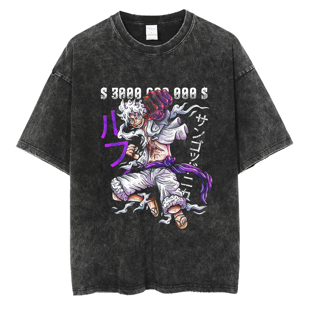 ONE PIECE Vintage Washed T Shirt Men Women Japanese Anime Summer T-Shirt Cotton Oversized Short Sleeve Streetwear Unisex Tshirt
ONE PIECE Vintage Washed T Shirt Men Women Japanese Anime Summer T-Shirt Cotton Oversized Short Sleeve Streetwear Unisex Tshirt