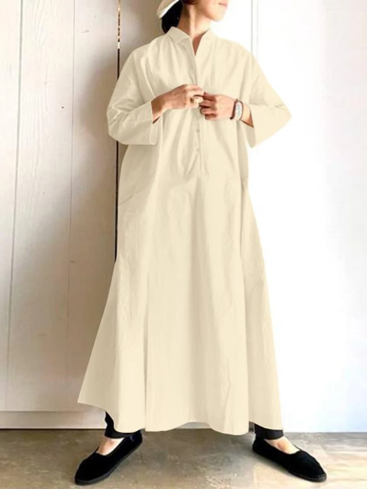 Женское винтажное платье с длинным рукавом, свободное повседневное длинное платье большого размера в Корейском стиле, лето 2023
Женское винтажное платье с длинным рукавом, свободное повседневное длинное платье большого размера в Корейском стиле, лето 2023