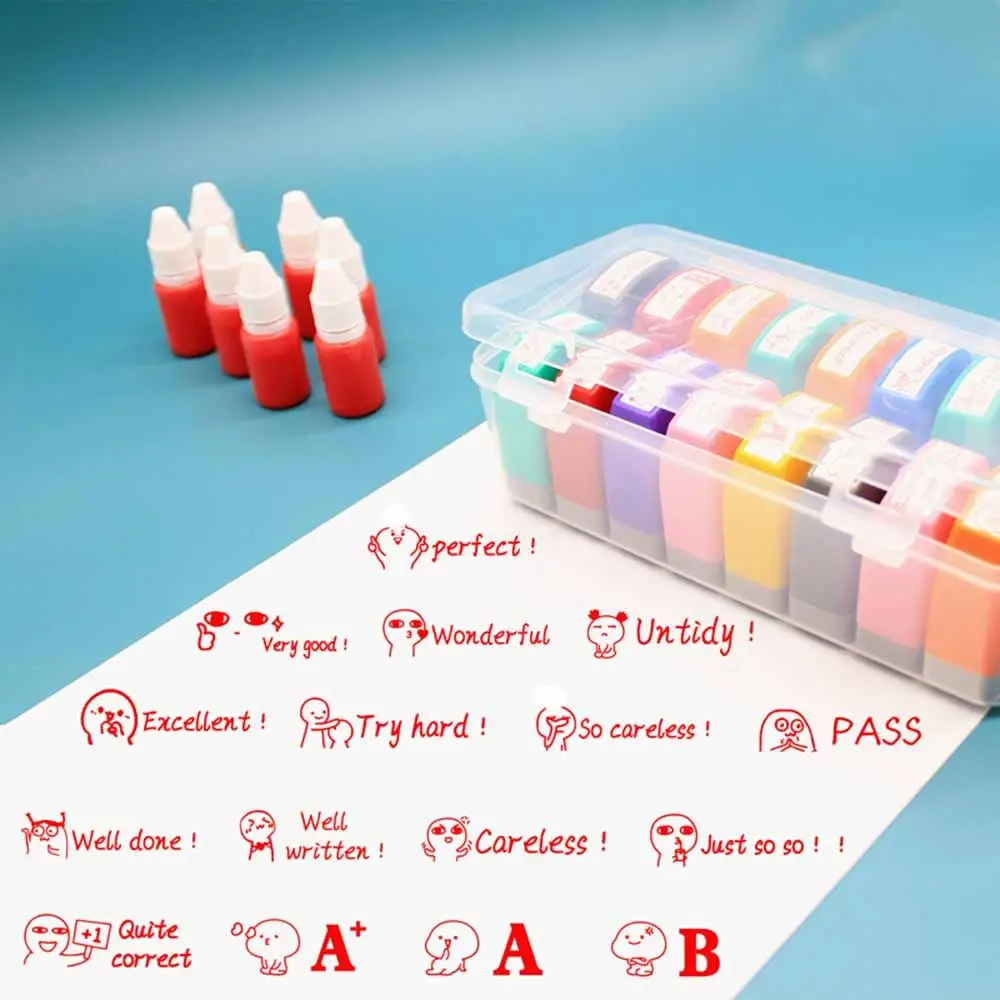 Cartoon Stamps Children Toy Stamps Office & School Supplies Reward Seal Teaching stamp Commentary Stamp Encouragement
Cartoon Stamps Children Toy Stamps Office & School Supplies Reward Seal Teaching stamp Commentary Stamp Encouragement
