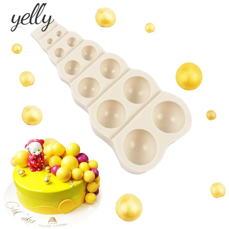 1 Pcs Silicone Bakeware Model Chocolate Pearl Ball Shape Cake Mold DIY Kitchen Baking Cake Decoration Pastry Tool
1 Pcs Silicone Bakeware Model Chocolate Pearl Ball Shape Cake Mold DIY Kitchen Baking Cake Decoration Pastry Tool