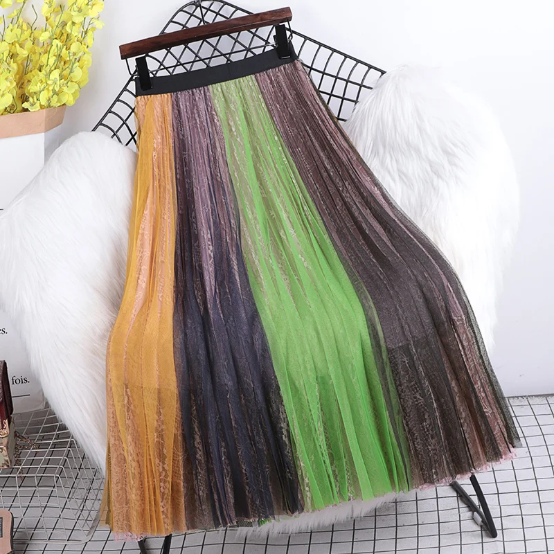 Korobov 2022 Spring New Women Skirts Vintage Elegant Hit Color Patchwork Faldas Mujer Korean Sweet A-Line Skirt
Korobov 2022 Spring New Women Skirts Vintage Elegant Hit Color Patchwork Faldas Mujer Korean Sweet A-Line Skirt