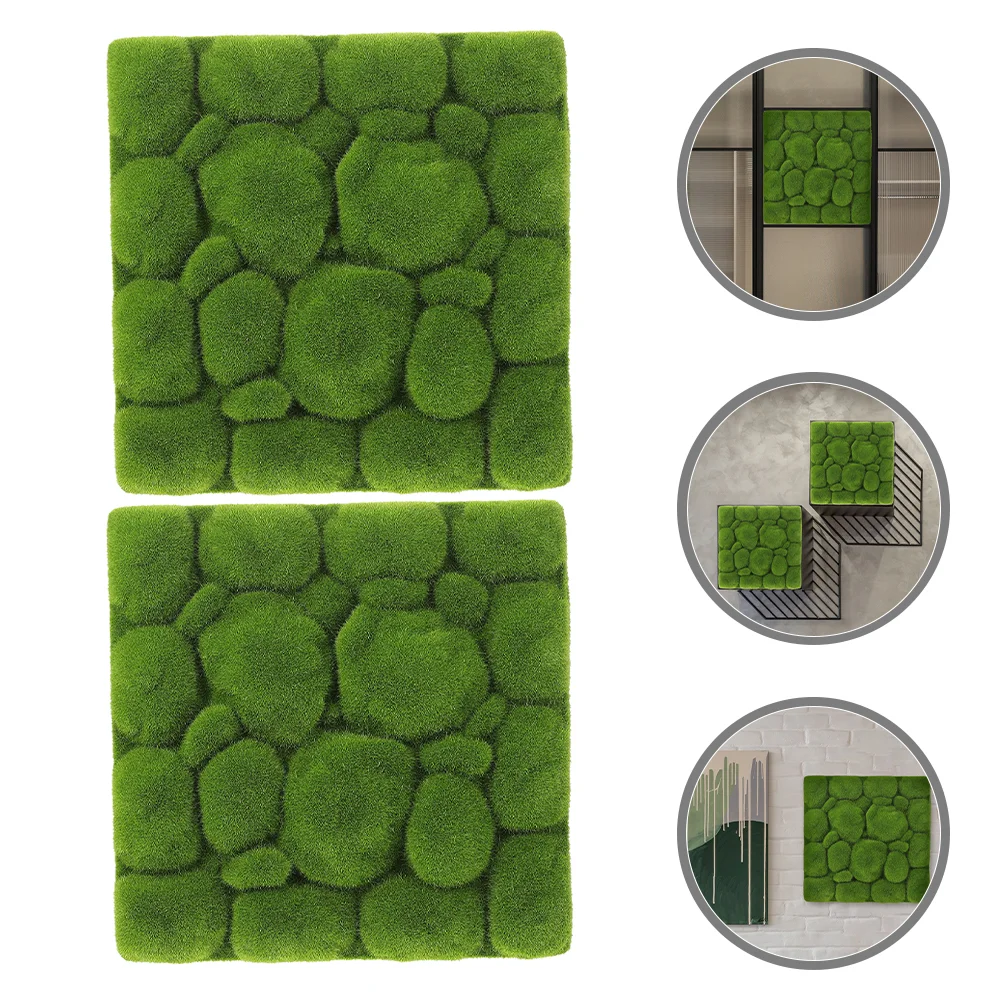 2pcs Artificial Moss Turf Decorative Faux Green Moss Turf DIY Background Wall Decoration Props
2pcs Artificial Moss Turf Decorative Faux Green Moss Turf DIY Background Wall Decoration Props