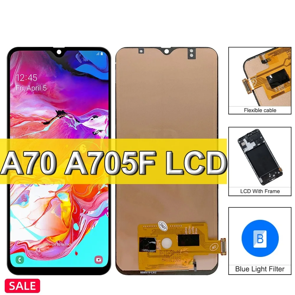 100% Tested A70 6.7" LCD Display For Samsung Galaxy A70 A705 A705F SM-A705MN LCD Display Touch Screen Digitizer Assembly
100% Tested A70 6.7" LCD Display For Samsung Galaxy A70 A705 A705F SM-A705MN LCD Display Touch Screen Digitizer Assembly