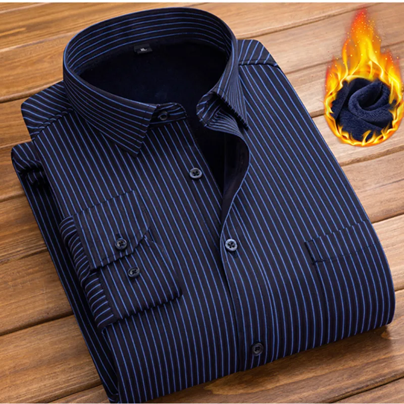 2022 autumn winter Men's fashion striped long Sleeve Shirts,men thicken Shirt Slim Fit smart casual Shirt Male full size M-5XL
2022 autumn winter Men's fashion striped long Sleeve Shirts,men thicken Shirt Slim Fit smart casual Shirt Male full size M-5XL