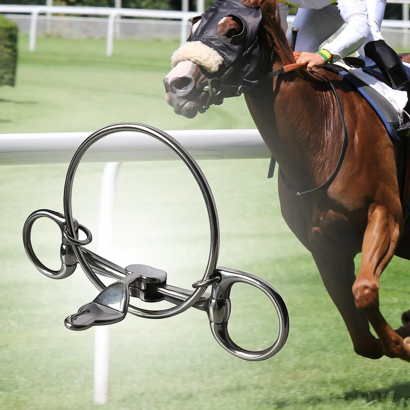 Horse Bit Western Style Horse Chewing Stainless Steel Bridle W/curb Hooks Chain Performance Horse Mouth Bit Horse Rings Bit
Horse Bit Western Style Horse Chewing Stainless Steel Bridle W/curb Hooks Chain Performance Horse Mouth Bit Horse Rings Bit