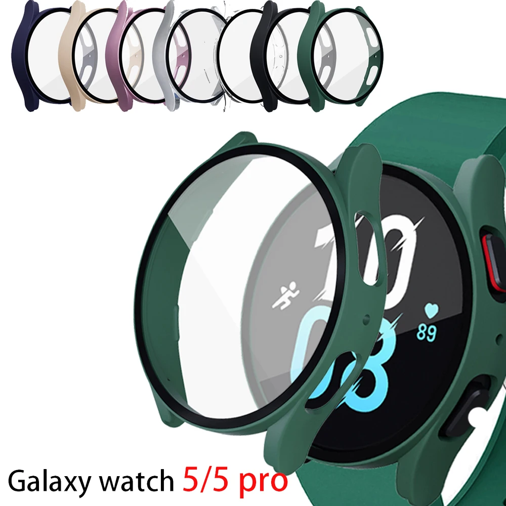 Glass+Case for Samsung Galaxy Watch 5 40mm 44mm accessories PC Bumper All-Around Cover Screen Protector Galaxy watch 5 pro 45mm
Glass+Case for Samsung Galaxy Watch 5 40mm 44mm accessories PC Bumper All-Around Cover Screen Protector Galaxy watch 5 pro 45mm