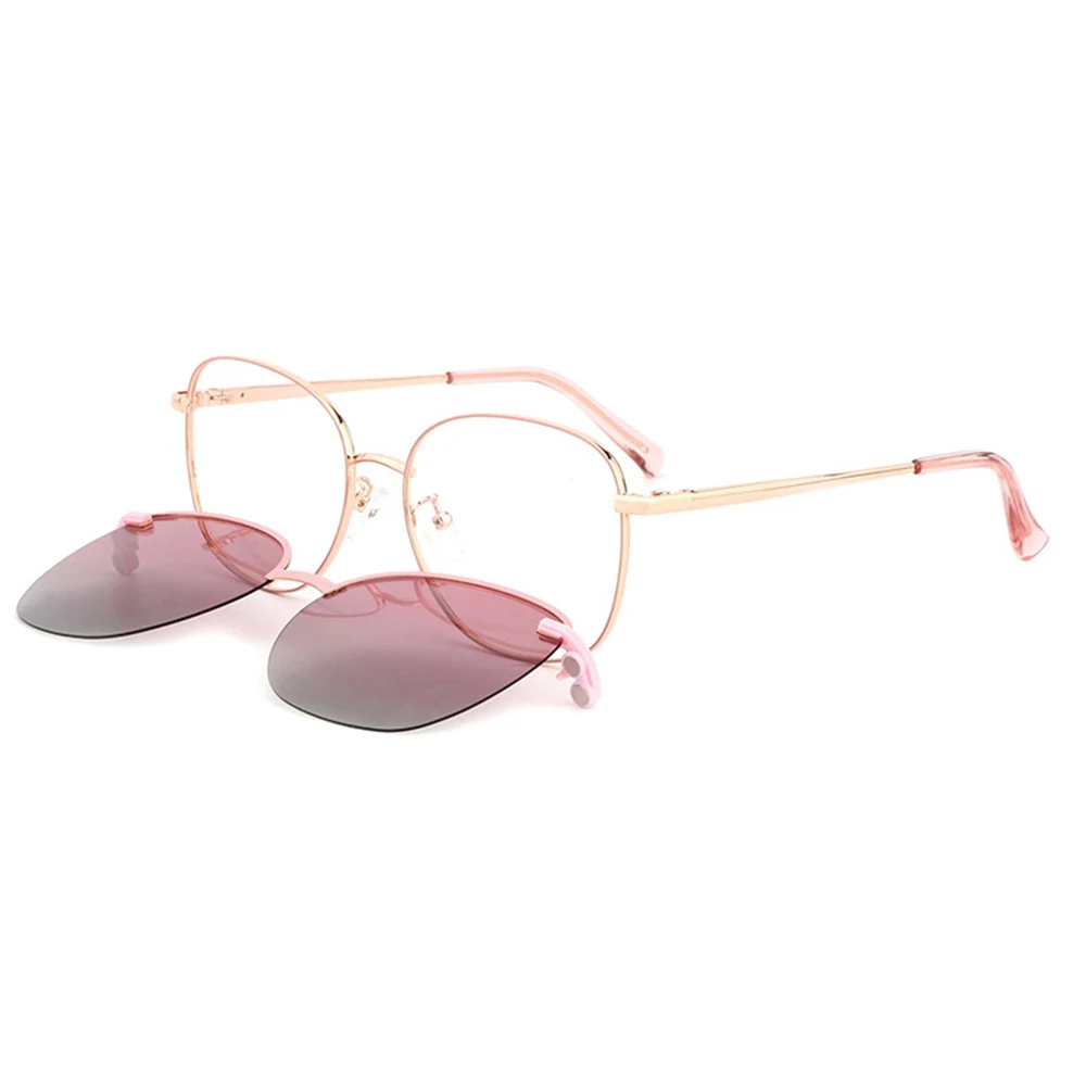Polarized Clip N Eyeframe Oversized Alloy Round Optical Frame Custom Photochromic Myopia Reading Glasses Prescription Lens
Polarized Clip N Eyeframe Oversized Alloy Round Optical Frame Custom Photochromic Myopia Reading Glasses Prescription Lens