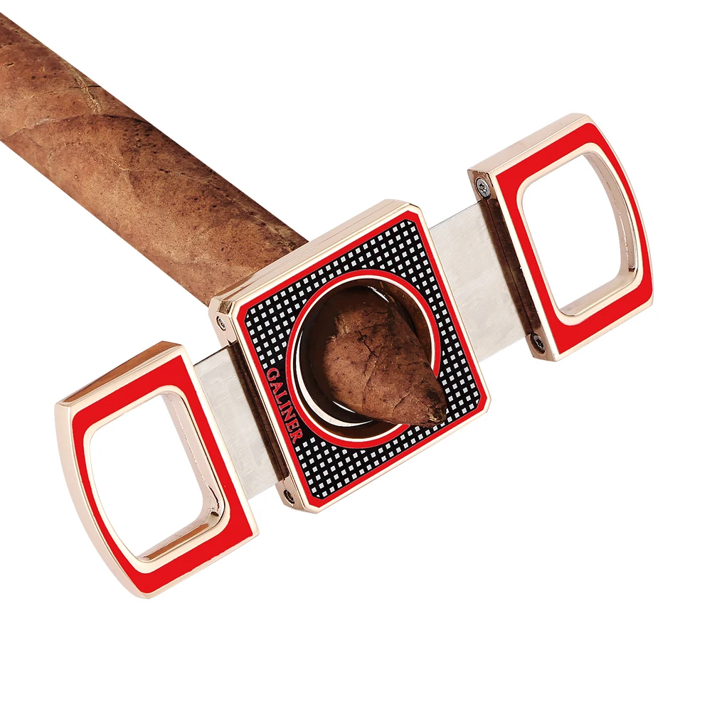 GALINER Double Blade Cigar Cutter Luxury Guillotine Knife New Smoking Accessories Tobacco Cutting Clipper
GALINER Double Blade Cigar Cutter Luxury Guillotine Knife New Smoking Accessories Tobacco Cutting Clipper