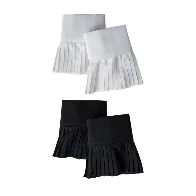 Shirt Sweater Pleated Fake Sleeve Removable Wrist Cuffs Solid Color Decorative Sleeves Woman Wrist Clothing Accessory
Shirt Sweater Pleated Fake Sleeve Removable Wrist Cuffs Solid Color Decorative Sleeves Woman Wrist Clothing Accessory