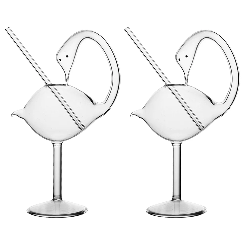 2Pcs Swan Design Cocktail Cup Creative Cup Decorative Glass Ware for Home
2Pcs Swan Design Cocktail Cup Creative Cup Decorative Glass Ware for Home