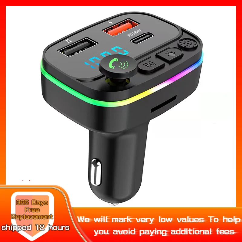 

Cars Bluetooths 5.0 FM Transmitter Wireless Handsfree Audio Receiver Auto MP3 Player Dual USB Car Fast Charger Adapter Wholesale