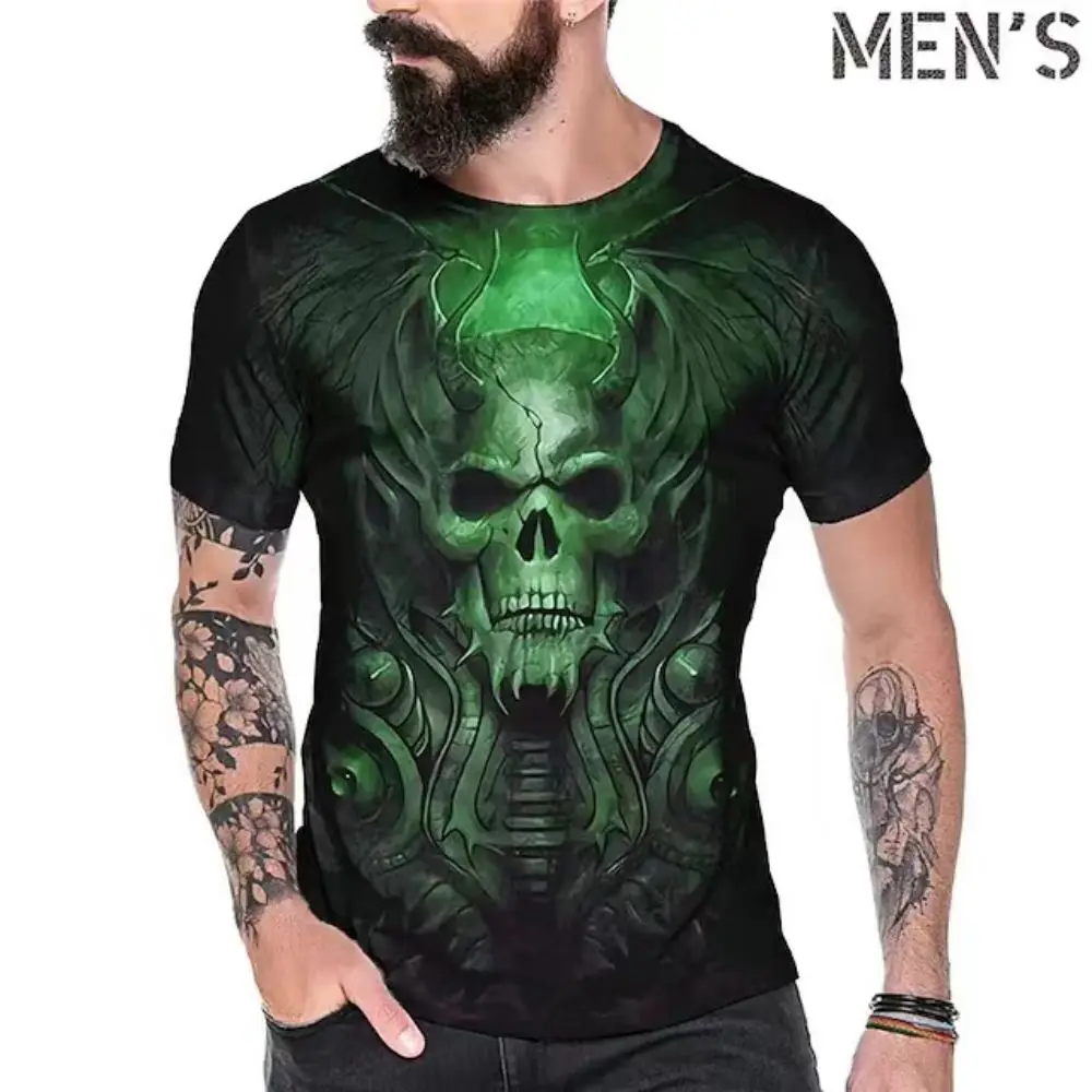 New Fashion Men's T-shirts Summer Clothing Skull Hip Hop Streetwear Men's Short Sleeve Tops Oversized Apparel Mens T-shirts Tees
New Fashion Men's T-shirts Summer Clothing Skull Hip Hop Streetwear Men's Short Sleeve Tops Oversized Apparel Mens T-shirts Tees