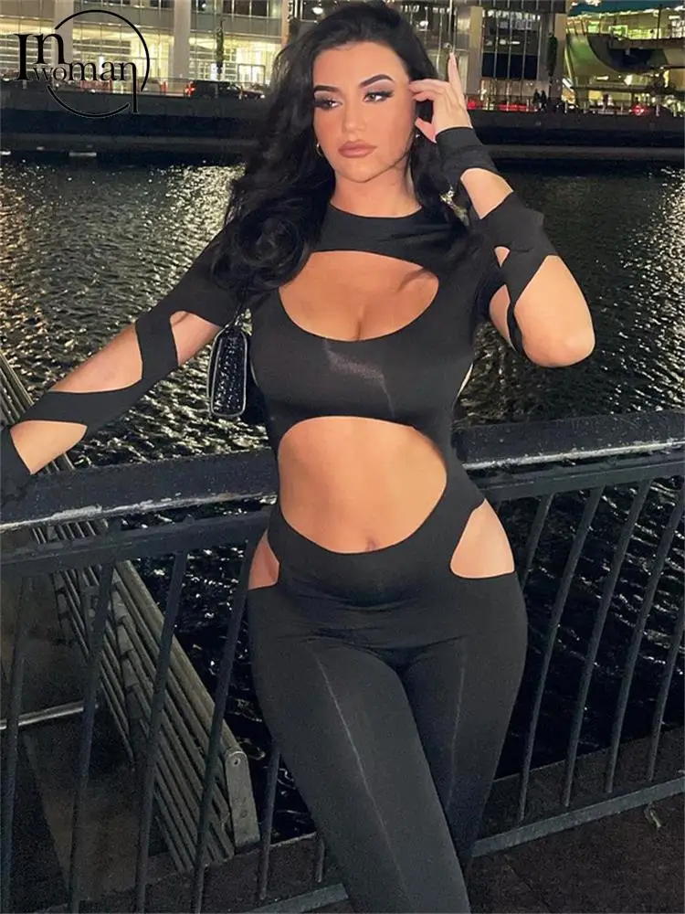 Inwoman Fall Sexy Solid Hollow Out Bodycon Jumpsuit Club Outfit For Women 2022 Long Sleeve O Neck One Pieces Women Clothing
Inwoman Fall Sexy Solid Hollow Out Bodycon Jumpsuit Club Outfit For Women 2022 Long Sleeve O Neck One Pieces Women Clothing