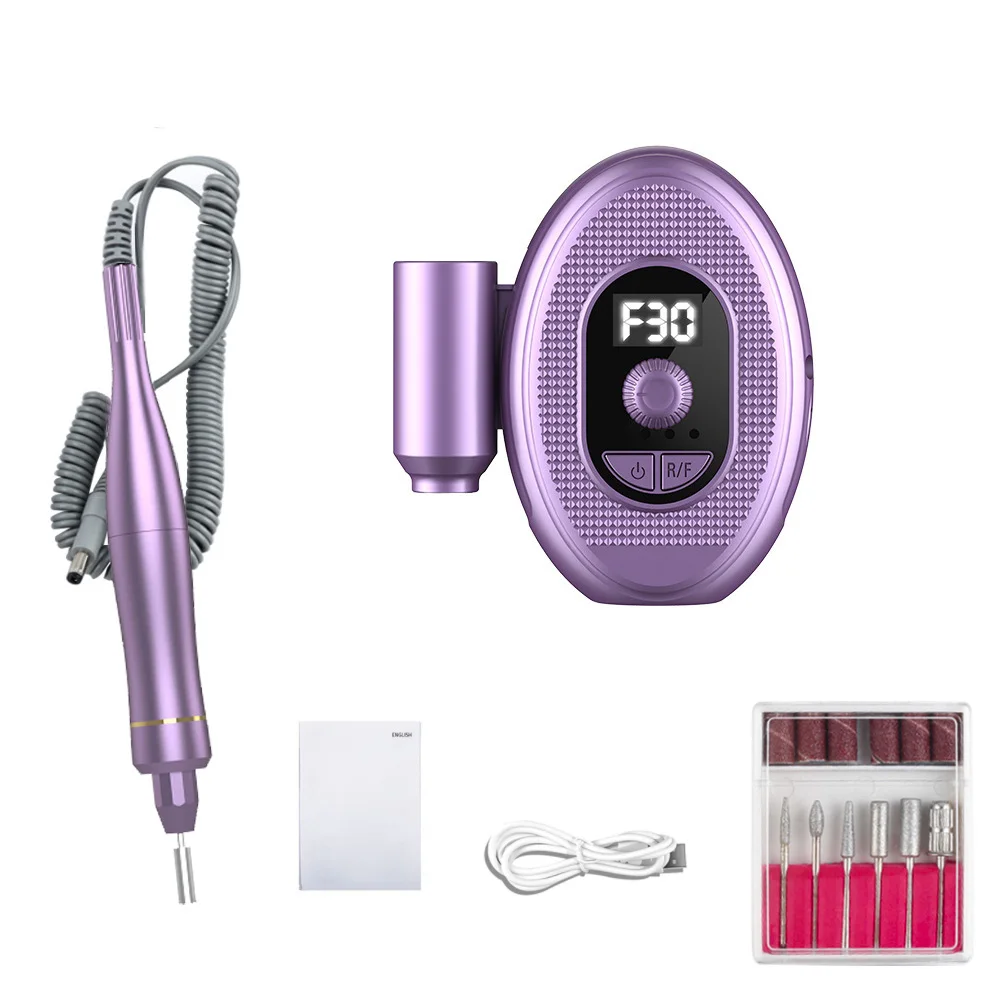 30000RPM Rechargeable Nail Drill Portable Electric Nail Drill Machine Manicure Set File Nail Pen Machine Kit Nail Grinder Bits
30000RPM Rechargeable Nail Drill Portable Electric Nail Drill Machine Manicure Set File Nail Pen Machine Kit Nail Grinder Bits