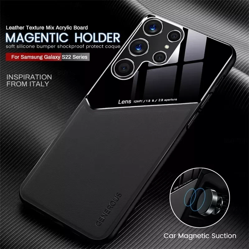 Car Magnetic Holder Leather Covers For Samsung Galaxy S20 S21 FE S22 Ultra Plus Pro S 20 21 22 Case Soft Shockproof Bumper Coque
Car Magnetic Holder Leather Covers For Samsung Galaxy S20 S21 FE S22 Ultra Plus Pro S 20 21 22 Case Soft Shockproof Bumper Coque