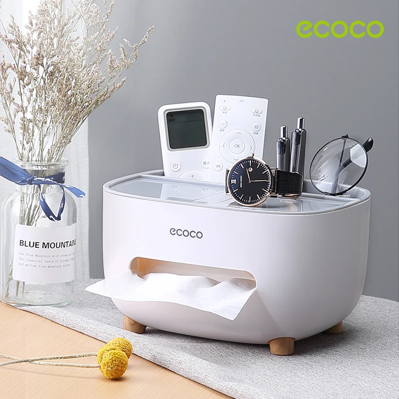 ECOCO Tissue Box Napkin Holder Multifunctional Sundries Storage Ontainer Living Room Remote Control Storage Box for Home, Office
ECOCO Tissue Box Napkin Holder Multifunctional Sundries Storage Ontainer Living Room Remote Control Storage Box for Home, Office