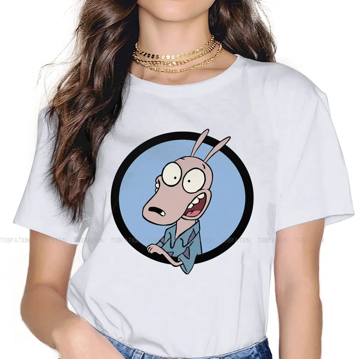 Character Female Shirts Rockos Modern Life Big size Vintage Women Clothing Harajuku Casual Feminine Blusas
Character Female Shirts Rockos Modern Life Big size Vintage Women Clothing Harajuku Casual Feminine Blusas