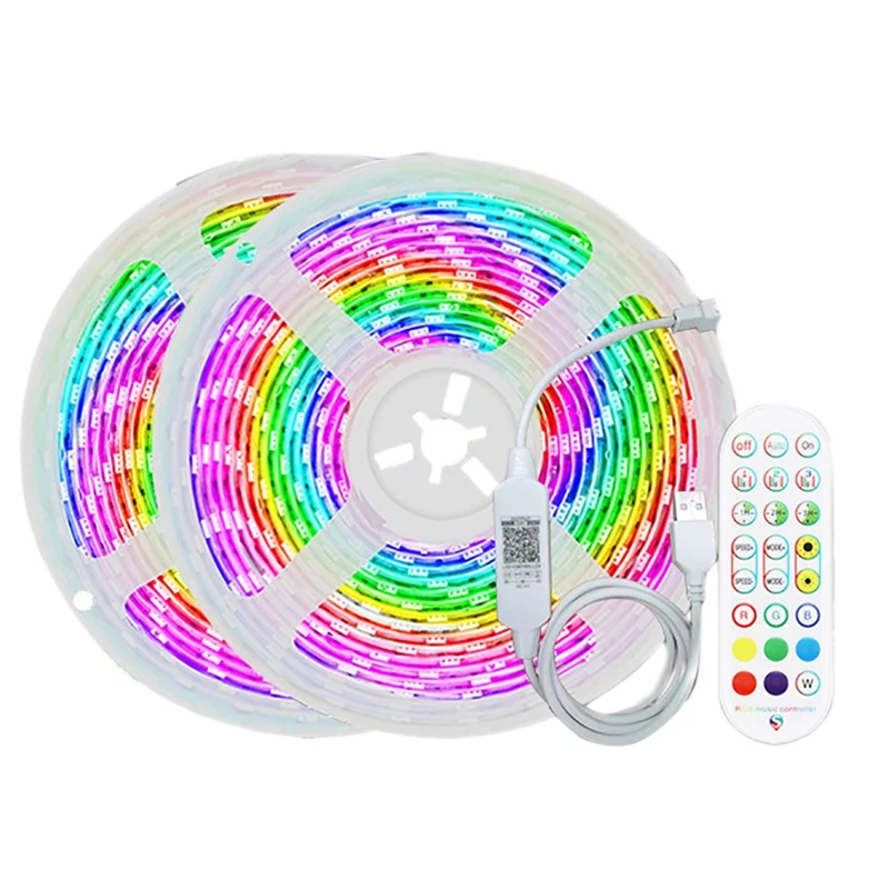 LED Strip Lights With Remote Control Built In Mic Bluetooth App Control 5050 RGB LED Lights For Bedroom Party 2 Meter
LED Strip Lights With Remote Control Built In Mic Bluetooth App Control 5050 RGB LED Lights For Bedroom Party 2 Meter