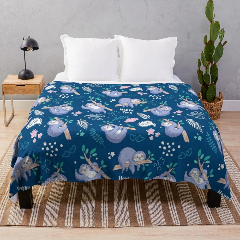 Sloths tropical elements cute pattern Throw Blanket oversized Throw Blanket moving blanket giant sofa knit blanket
Sloths tropical elements cute pattern Throw Blanket oversized Throw Blanket moving blanket giant sofa knit blanket
