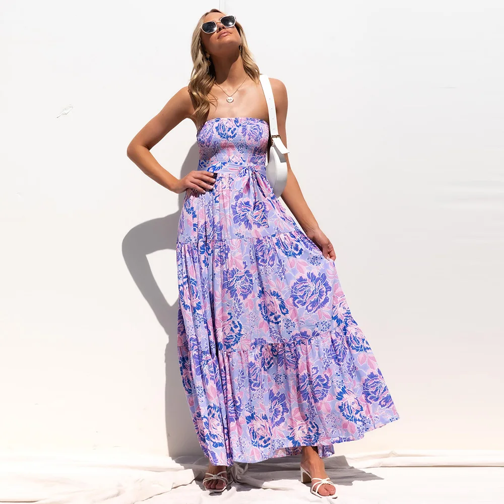 2022 Summer Latest Models Of Women's Dress Wrapped Sexy Backless Tied Dresses Crushed Long Dresses French Dresses Bodycon Skirt 
2022 Summer Latest Models Of Women's Dress Wrapped Sexy Backless Tied Dresses Crushed Long Dresses French Dresses Bodycon Skirt