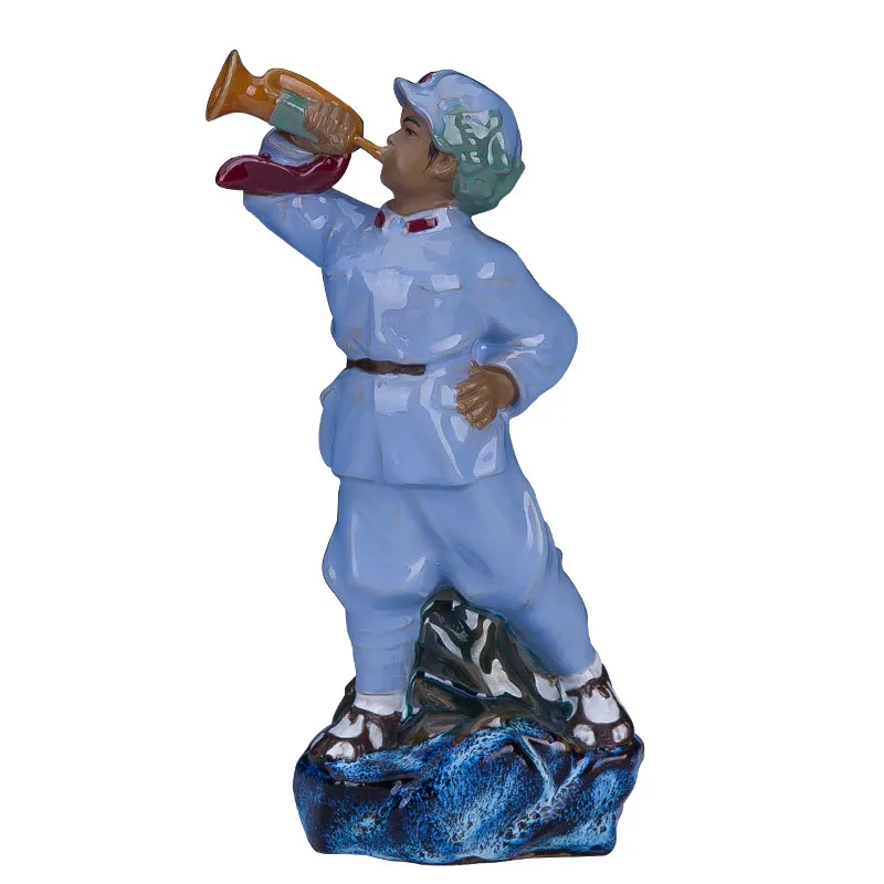 CHINESE SMALL RED ARMY FIGURINE CERAMIC CULTURAL REVOLUTION NOSTALGIC ANTI-WAR STATUE CREATIVE CRAFT DECORATIONS FOR HOME R3283
CHINESE SMALL RED ARMY FIGURINE CERAMIC CULTURAL REVOLUTION NOSTALGIC ANTI-WAR STATUE CREATIVE CRAFT DECORATIONS FOR HOME R3283