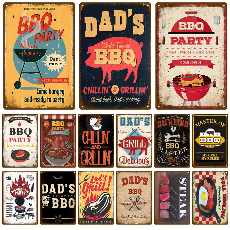 BBQ Zone Home Decor Metal Tin Sign Vintage Dad`s BBQ Yard Outdoor Party Decoration Plate Retro Barbecue Rules Slogan Metal Sign
BBQ Zone Home Decor Metal Tin Sign Vintage Dad`s BBQ Yard Outdoor Party Decoration Plate Retro Barbecue Rules Slogan Metal Sign