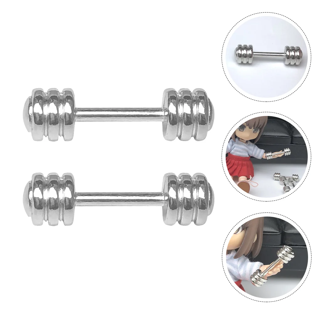 2 Pcs Metal Dumbbell Exercise Mini Model Sports House Accessory Miniature Dumbbells Ornament Accessories
2 Pcs Metal Dumbbell Exercise Mini Model Sports House Accessory Miniature Dumbbells Ornament Accessories
