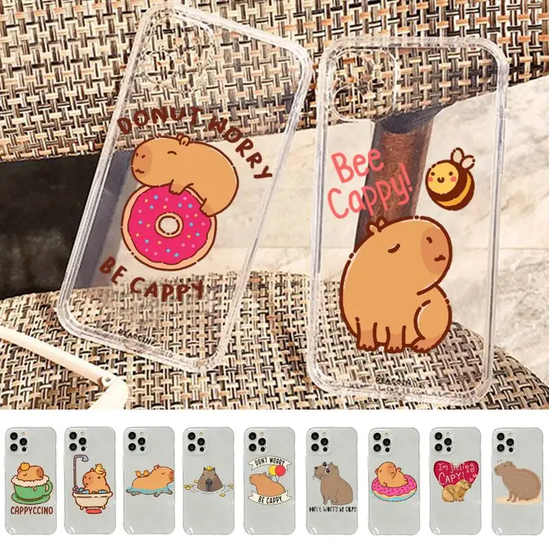 Cute Cartoon Capybara Phone Case For iPhone 11 12 13 14 Mini Pro Max XR X XS TPU Clear Case For 8 7 6 Plus SE 2020
Cute Cartoon Capybara Phone Case For iPhone 11 12 13 14 Mini Pro Max XR X XS TPU Clear Case For 8 7 6 Plus SE 2020