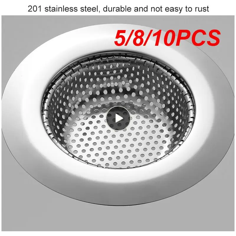 5/8/10PCS Drain Hole Filter Stainless Steel Sink Washing Cage Bath Sink Drain Anti-blocking Sink Waste Screen
5/8/10PCS Drain Hole Filter Stainless Steel Sink Washing Cage Bath Sink Drain Anti-blocking Sink Waste Screen