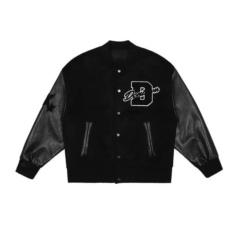 Letter embroidery men's jacket coat stitching embroidery baseball uniform men's Y2K casual loose jacket couple clothes Unisex
Letter embroidery men's jacket coat stitching embroidery baseball uniform men's Y2K casual loose jacket couple clothes Unisex