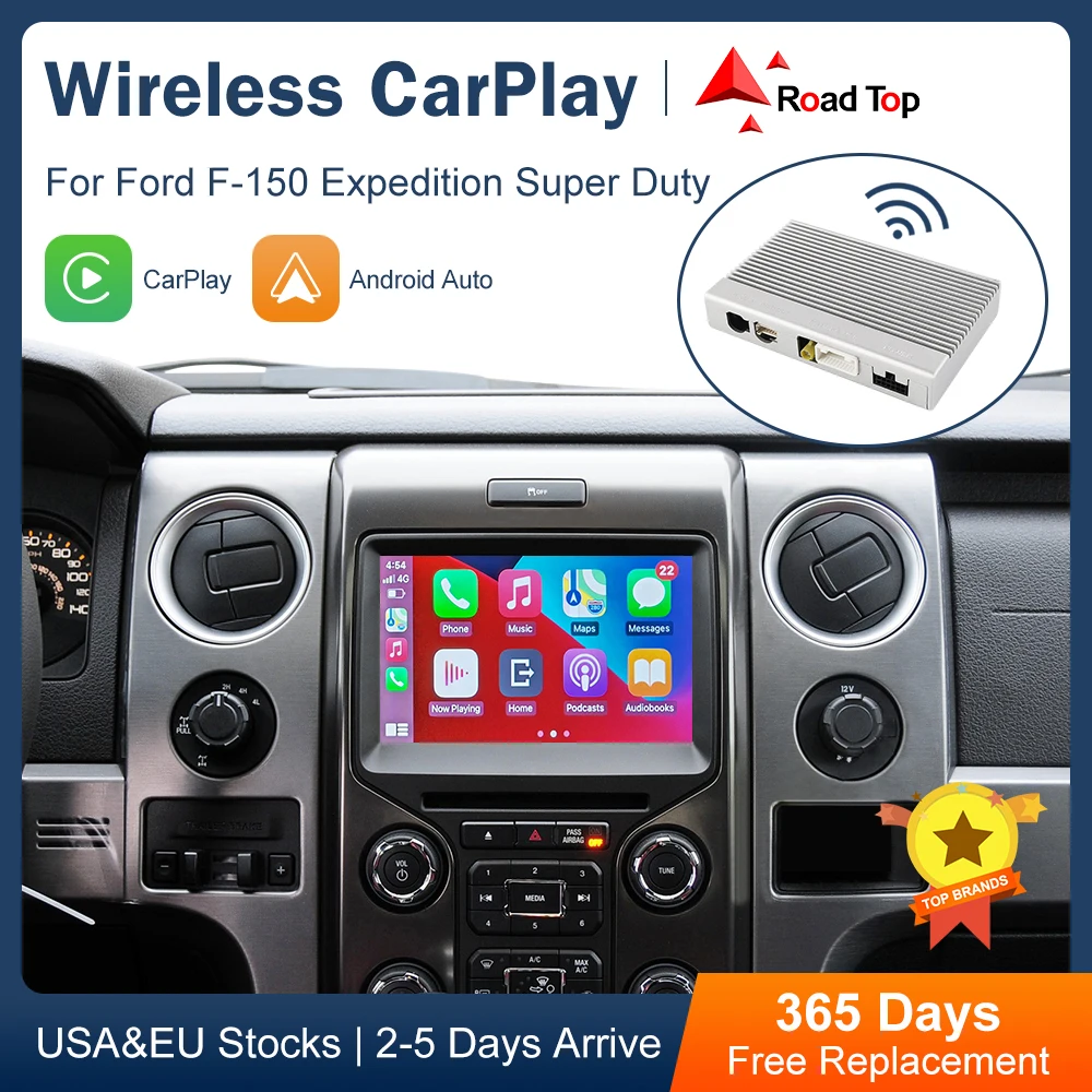 Wireless CarPlay for Ford F-150 Expedition Super Duty Accessories Android Auto Mirror Link AirPlay Car Play Functions
Wireless CarPlay for Ford F-150 Expedition Super Duty Accessories Android Auto Mirror Link AirPlay Car Play Functions