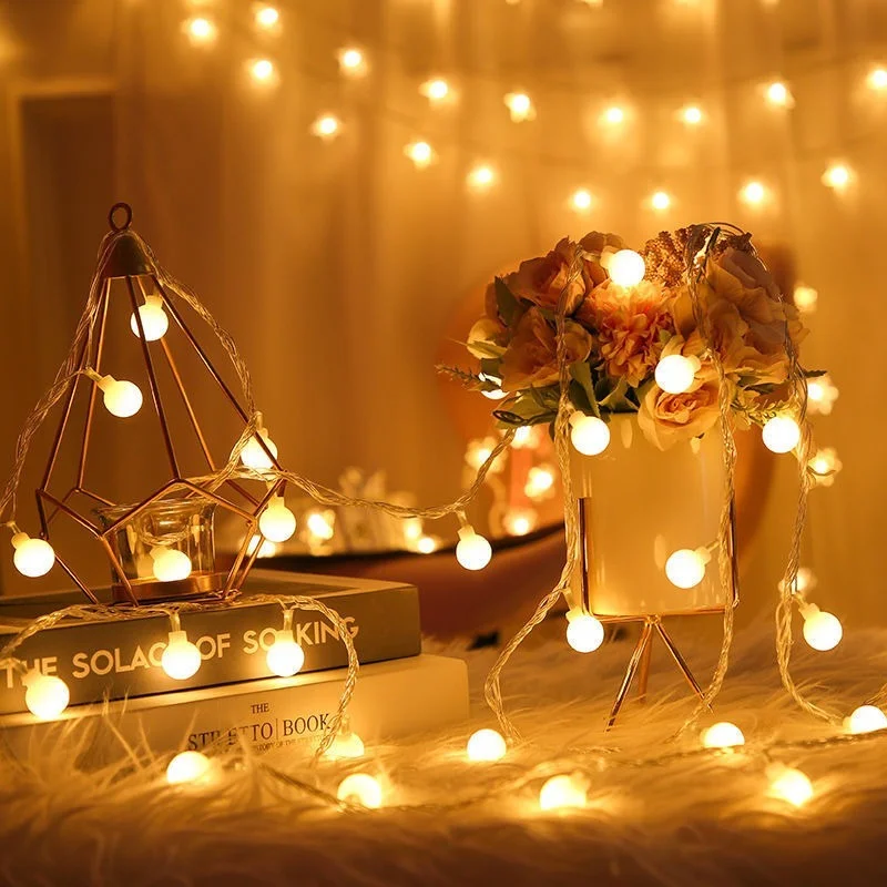 LED String Lights EU/US Plug Christmas Wedding Garland Fairy Tale String Lights Outdoor Garden Decoration Ball Lights
LED String Lights EU/US Plug Christmas Wedding Garland Fairy Tale String Lights Outdoor Garden Decoration Ball Lights