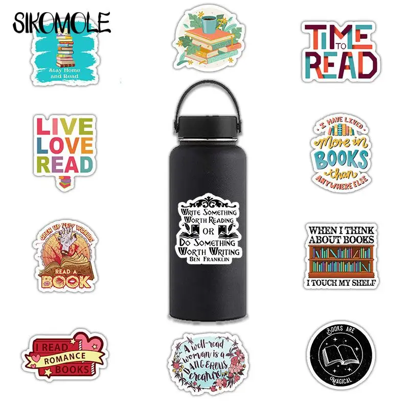 10/30/50/100PCS Mixed Cartoon Developing Reading Habits Stickers Scooter Bike Mobile Phone Notebook Travel Bag Decals Sticker F5 - купить по
