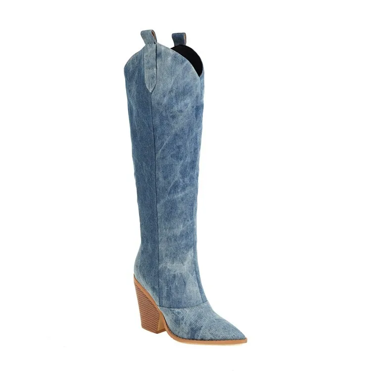 Fashion Women's Shoes 2023 Knee High Boots Cowboy Boots Woman Sexy Pointed Toe Platform Heels Botas De Mujer Zapatos
Fashion Women's Shoes 2023 Knee High Boots Cowboy Boots Woman Sexy Pointed Toe Platform Heels Botas De Mujer Zapatos