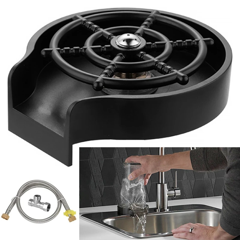High Pressure Faucet Glass Rinser Automatic Glass Cup Washer Bar Kitchen Beer Milk Tea Cup Cleaner Sink Accessories
High Pressure Faucet Glass Rinser Automatic Glass Cup Washer Bar Kitchen Beer Milk Tea Cup Cleaner Sink Accessories