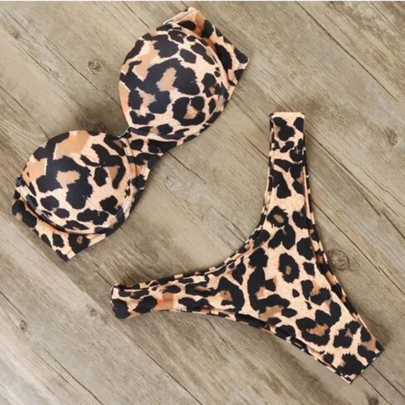Animal Print Leopard High Waist Bikini Plus Size Push Up Swimsuit Sexy Women Set Bathing Suit Bandeau Beach Wear Swimwear
Animal Print Leopard High Waist Bikini Plus Size Push Up Swimsuit Sexy Women Set Bathing Suit Bandeau Beach Wear Swimwear